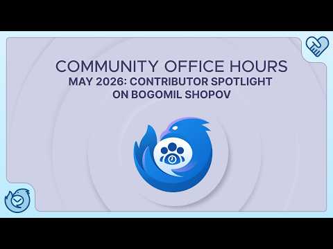 Video Thumbnail: Community Office Hours: Contributor Spotlight on Bogomil Shopov