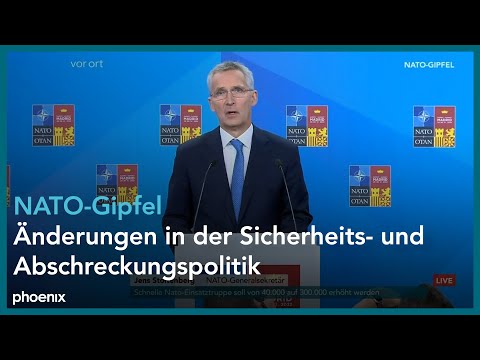 NATO-Gipfel: Pressekonferenz mit Generalsekretär Jens Stoltenberg