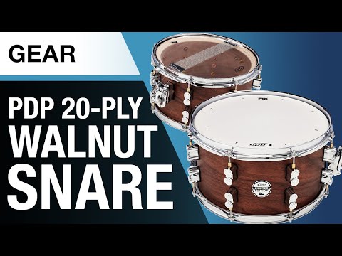 PDP 7x13 Concept Maple/Walnut 20-Ply Limited Edition Snare Drum Natural Satin image 6