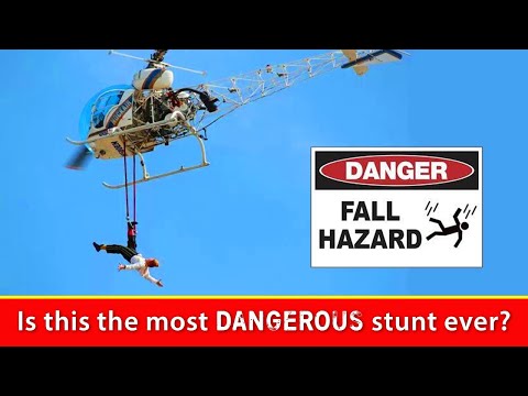 Man Hangs from Helicopter by ONE FOOT!!! 🤯 (Daredevil Bello Nock MOST Dangerous Stunt)