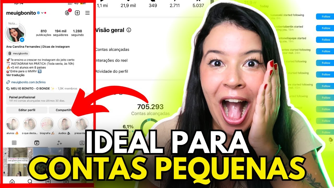 COMO OTIMIZAR O PERFIL DO INSTAGRAM PARA FAZER O ALGORITMO ENTREGAR MAIS!