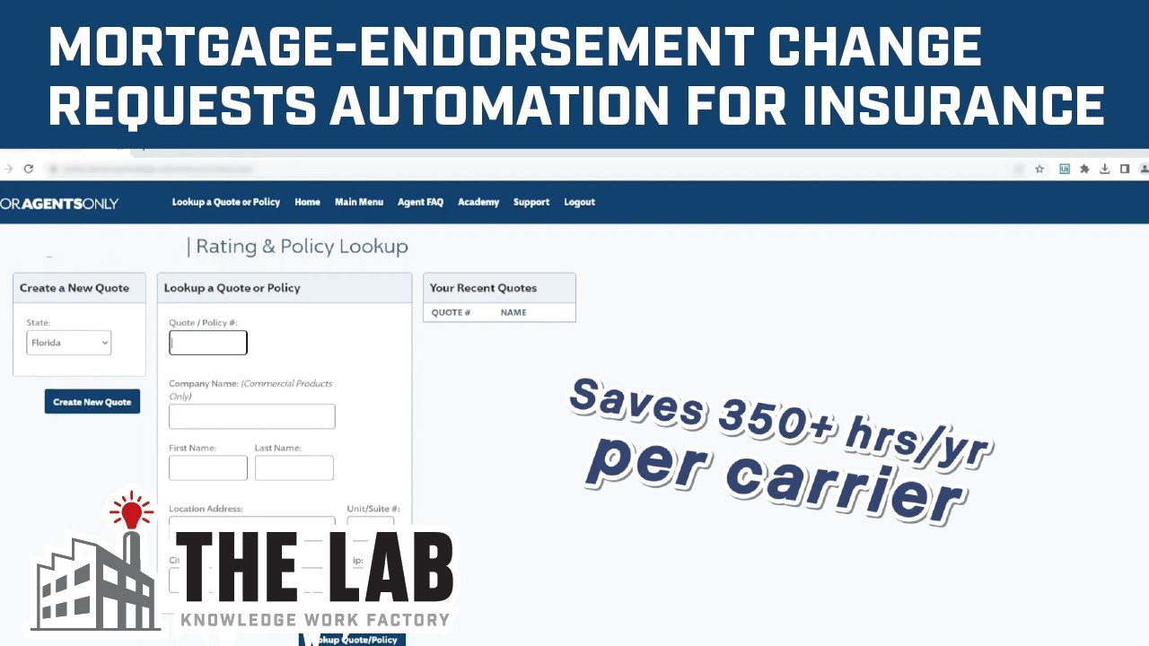 Video: Mortgage-Endorsement Change Requests: Automation for Insurance Carriers, Brokers, Agencies, or MGAs