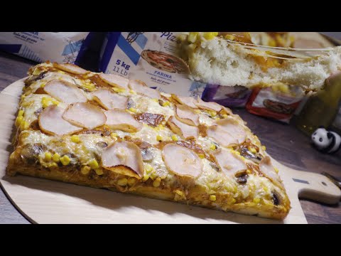 Polish HOMEMADE PIZZA with brittwanki Fluffy yeast dough How to make