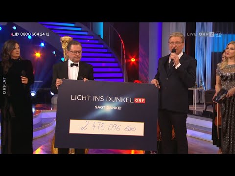 Licht ins Dunkel-Gala: Präsentation der "Licht ins Dunkel"-Spendensumme