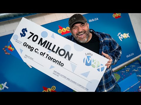 CAUGHT ON CAMERA:  Ontario’s newest $70 million LOTTO MAX winner