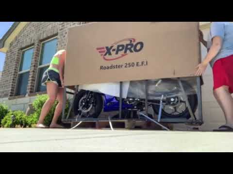 Xpro Roadster 250 from Powersports Max unboxing and walk around.