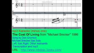 Michael Brecker Sax Solo Karaoke - The Cost Of Living