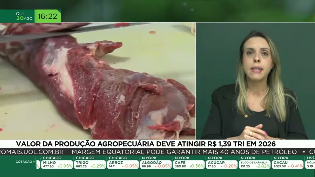 Valor da produção agropecuária deve atingir R$1,39 trilhões em 2026