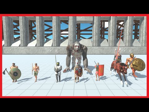 ANCIENT HUMANS WITH OLD GORO VS FACTIONS - ANIMAL REVOLT BATTLE SIMULATOR