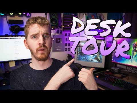 YouTube Production & Gaming Desk Tour - December 2018 [MEGADESK 3.0]