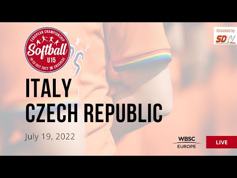 8 U-15 Women's Softball European Championship - Czech Republic VS Italy