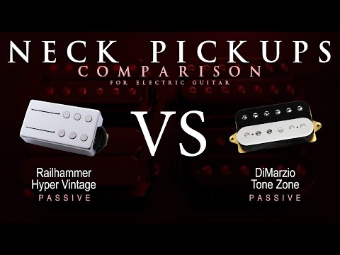 Railhammer HYPER VINTAGE vs DiMarzio TONE ZONE - Neck Guitar Pickup Comparison Tone Demo
