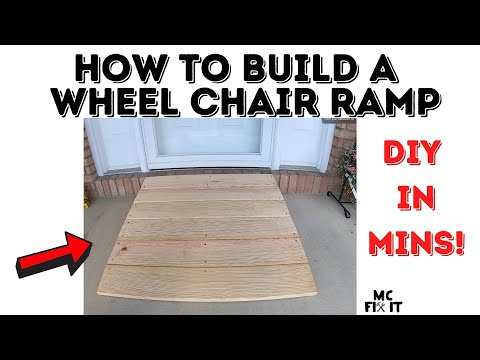 Part of a video titled DYI How to Build a Wheel Chair Ramp that's Removable (Complete Guide)