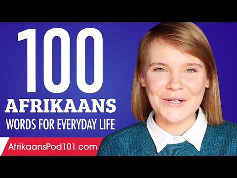 100 Afrikaans Words for Everyday Life - Basic Vocabulary #5