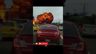 A PLANE CRASHED in Front of the Traffic.