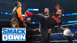 Reigns orders The Usos to unify the Tag Team Titles and takes out Nakamura: SmackDown, April 8, 2022