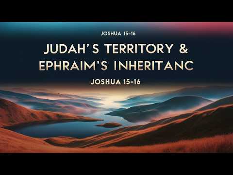 Joshua 15 -16 Judah’s Territory & Ephraim’s Inheritance  Bible Study Breakdown