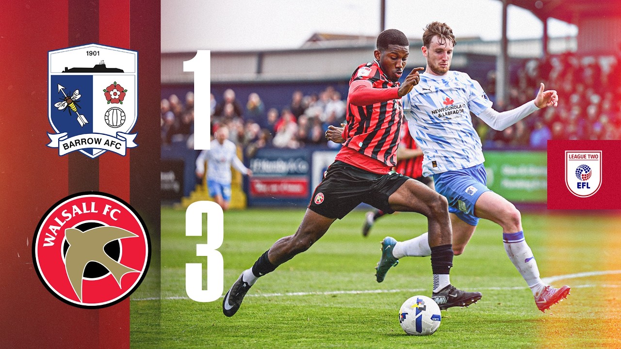 Barrow A vs Walsall Highlights