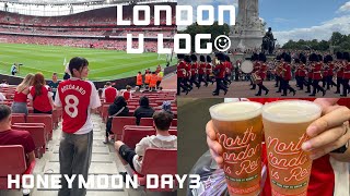 London vlog |初のアーセナル観戦⚽️ロンドン編Day3🇬🇧バッキンガム宮殿🏰|ハロッズ🏬|エミレーツスタジアム🏟️