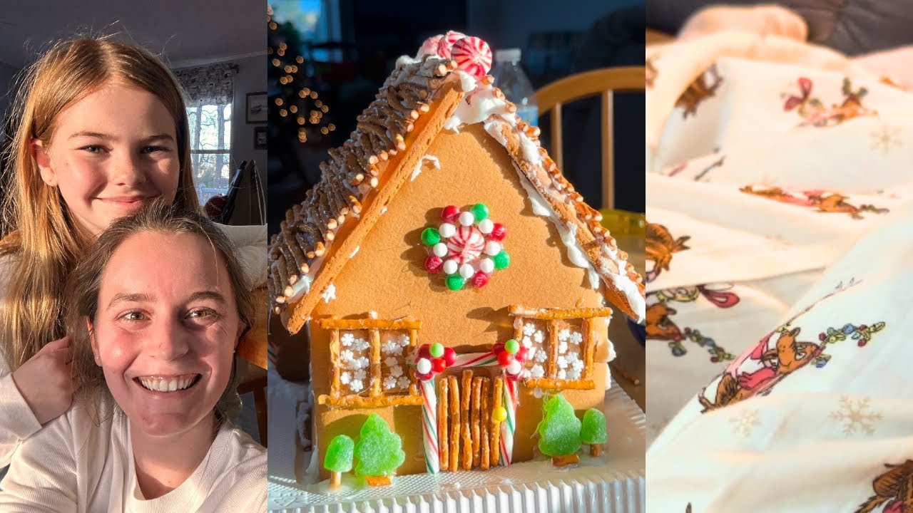 Decorating Our Gingerbread House