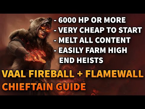 IGNITE FIREBALL FLAMEWALL CHIEFTAIN - Tank Everything and Burn it All - Path of Exile 3.12 Heist