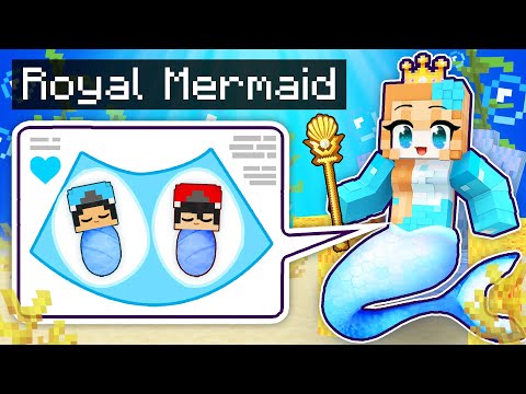 Omz Fan - Omz GIRL is ROYAL MERMAID and PREGNANT with TWINS in Minecraft! - Parody Story(Roxy and Lily)