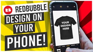 How to Make Redbubble & Merch by Amazon Designs on Your Phone | Print on demand design tutorial
