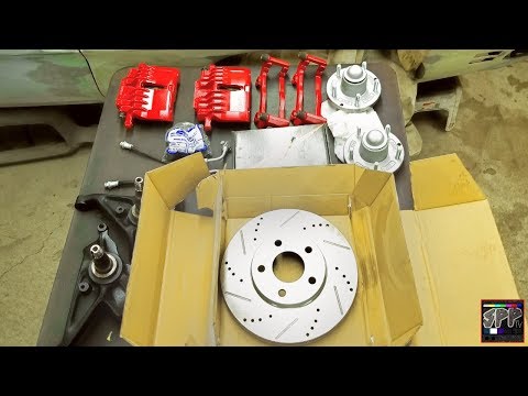 $200 Budget BIG BRAKE UPGRADE! Step by Step Creation + Assembly | Junkyard 5.3 Turbo Build