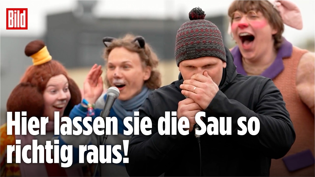 Skurriler Wettbewerb: Estland kürt besten Schweinequieken-Künstler in Tartu