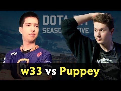 w33 Invoker vs Puppey Silencer — DC vs Secret