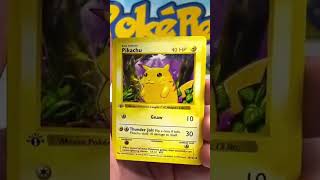 When a Pikachu #58 (1ST EDITION-YELLOW CHEEKS) was pulled😲 #pokemon #shorts #video #remix