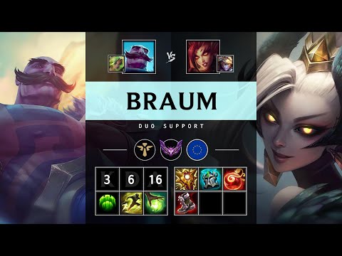 Braum Support vs Zyra - EUW Master Patch 25.13