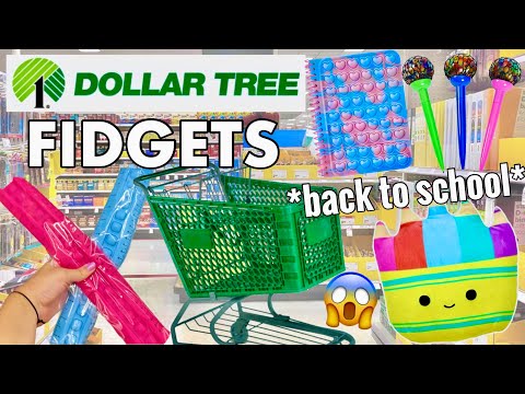 BACK TO SCHOOL FIDGET SHOPPING AT DOLLAR TREE! 🤑 Rare Pop its & $1 School Supplies | Shopping Spree