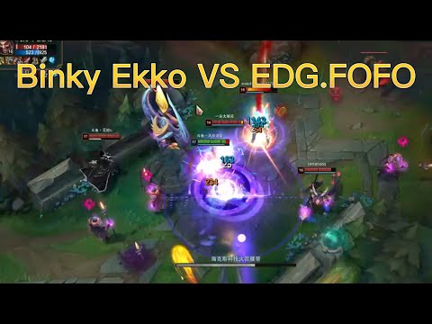 Binky Ekko VS EDG.Fofo, Real High Elo On Super Server Be Like