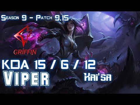 GRF Viper KAI'SA vs EZREAL ADC - Patch 9.15 KR Ranked