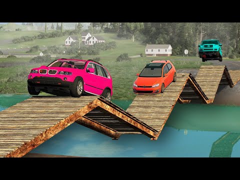 Cars vs Ramp Bridges - BeamNG Drive - 🔥 Long Video SPECIAL