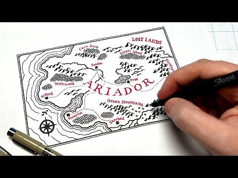 How To Draw A Lord of the Rings Style Map!
