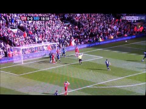 Szczesny Penalty Save v Liverpool 3-3-2012