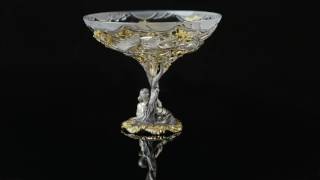 Серебряная ваза «Гуси-Лебеди»