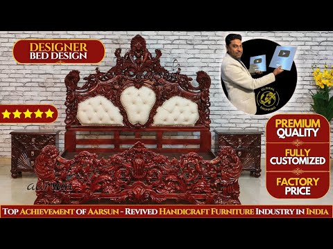 Eastern King Size Bed With Two Night Stand | BED | Bed Design | Bedroom Furniture Video