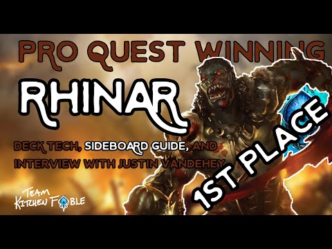 1st Place Pro Quest Rhinar Deck Tech and Interview with Justin Vandehey | Flesh and Blood TCG