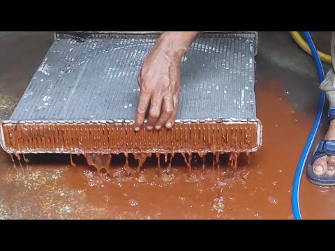 How to Clean a Radiator ll Restoration of a radiator ll         @prince Radiator