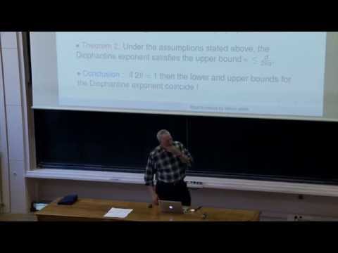 Amos Nevo - On best possible rates of Diophantine approximation by lattice orbits.