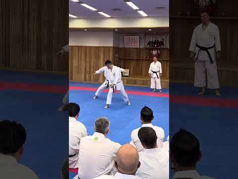 Makita-Sensei demonstrates kata junro nidan #kata #junronidan #shotokan 