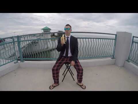 Me Eating a Banana on a Bridge