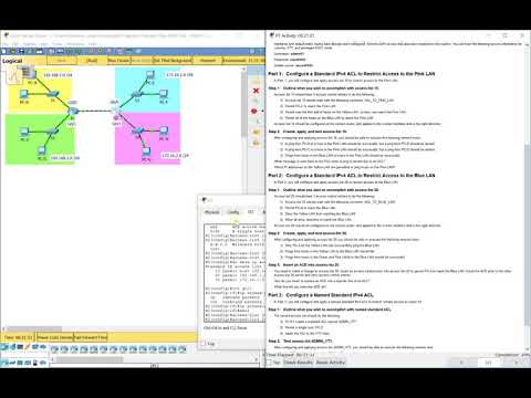 PKT 4.1.3.5 - Configure Standard IPv4 ACLs