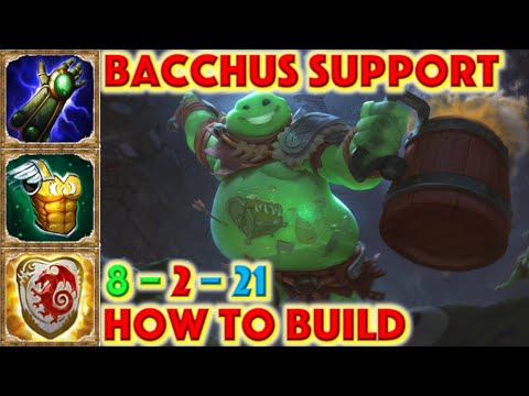 SMITE HOW TO BUILD BACCHUS - Bacchus Support Build + How To + Guide (Season 7 Conquest) Blobchus