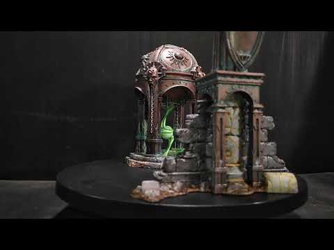 Warhammer Age of Sigmar Extremis Box Terrain, Tower and Statue