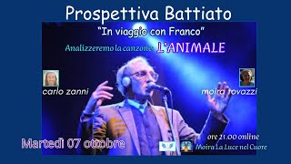 PROSPETTIVA BATTIATO “In viaggio con Franco” Analizzeremo la canzone: L&#39;ANIMALE