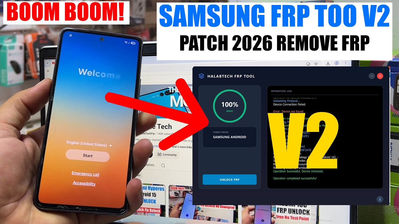 All Samsung Android 15/16 FRP Bypass New Tool, Google Account Remove | FRP Unlock